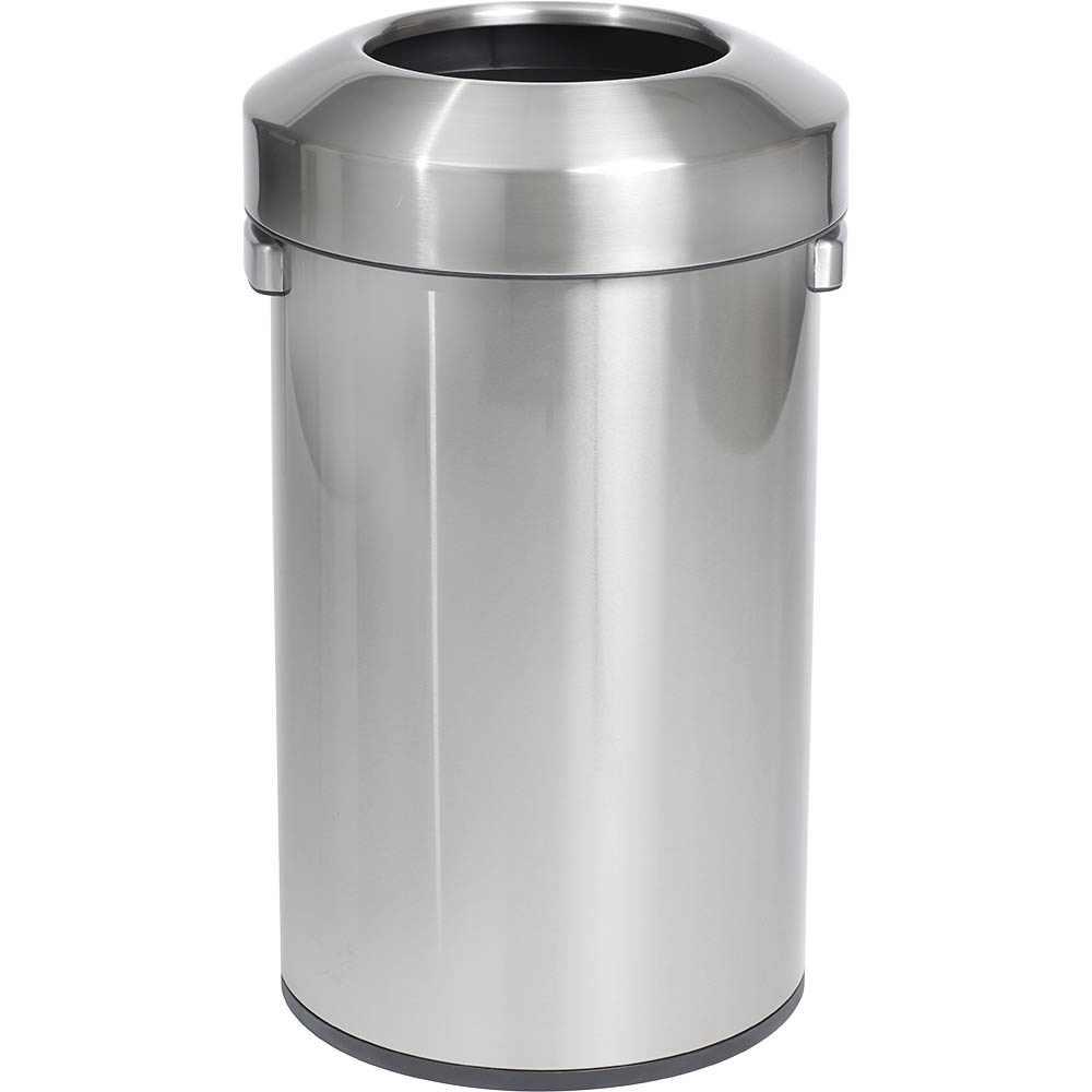 Image for COMPASS URBAN OPEN TOP BIN 60 LITRE STAINLESS STEEL from Connelly's Office National