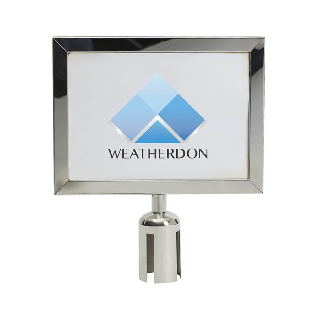 Image for COMPASS HORIZONTAL SIGN FOR BELT BARRIER A4 from Angletons Office National