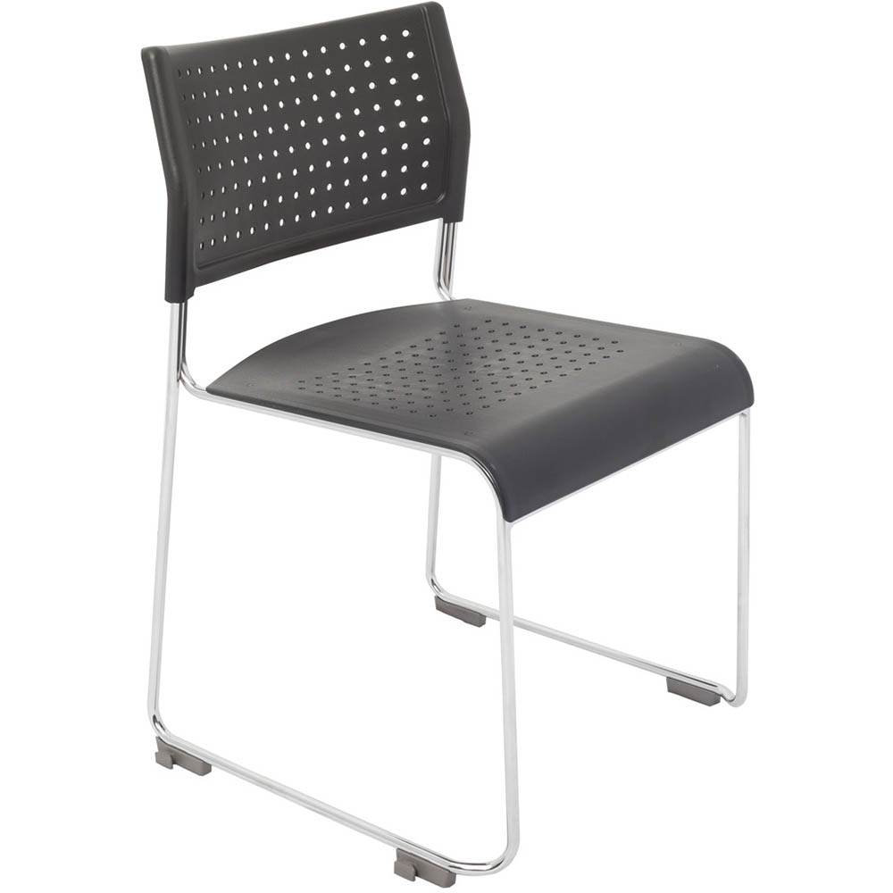 Image for RAPIDLINE WIMBLEDON VISITORS CHAIR BLACK from Pirie Office National