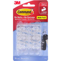 command adhesive mini hooks pack 18 hooks and 24 strips