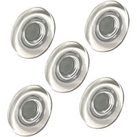 visionchart glassboard super strong magnetic buttons 30mm clear pack 5
