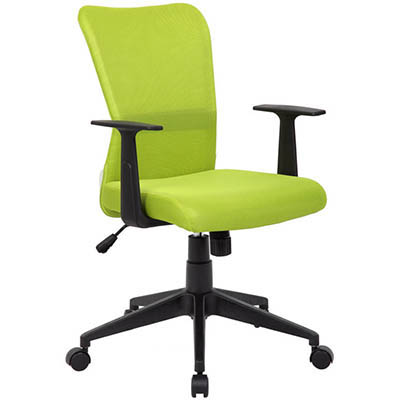 Image for ASHLEY TYPIST CHAIR MEDIUM MESH BACK ARMS GREEN from Pirie Office National