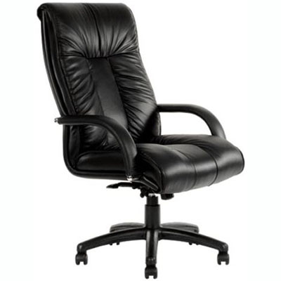 Image for STATESMAN EXECUTIVE CHAIR HIGH BACK ARMS PU BLACK from Coleman's Office National