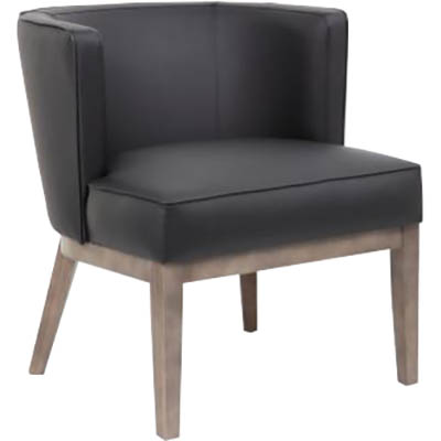 Image for LEO COMFORT TUB CHAIR BLACK from Aztec Office National