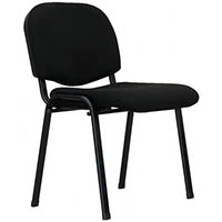 apollo visitor chair medium back black