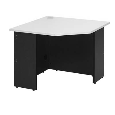 Image for OXLEY CORNER WORKSTATION UNIT 900 X 900 X 600MM WHITE/IRONSTONE from Office National Hobart