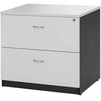 oxley lateral file cabinet lockable 780 x 560 x 750mm white/ironstone
