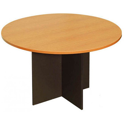 Image for OXLEY ROUND MEETING TABLE 1200MM DIAMETER BEECH/IRONSTONE from Paul John Office National