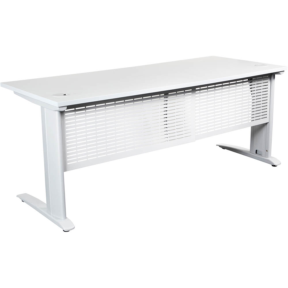 Image for SUMMIT OPEN DESK WITH METAL C-LEGS 1800 X 750MM WHITE from Office National Sydney Stationery