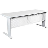 summit open desk with metal c-legs 1800 x 750mm white