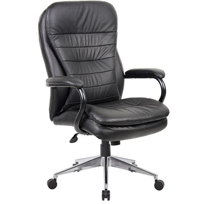 Image for TITAN EXECUTIVE CHAIR HIGH BACK ARMS PU BLACK from PaperChase Office National