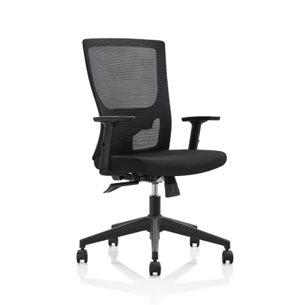 Image for INITIATIVE PLUTO TASK CHAIR MEDIUM MESH BACK ADJUSTABLE ARMS BLACK from Office National Gladstone