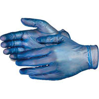 zions powder free vinyl gloves large blue pack 100