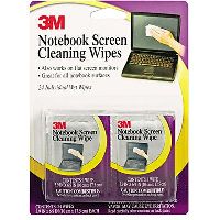 3m cl630 notebook and lcd screen cleaning wipes invidually wrapped sachets pack 24