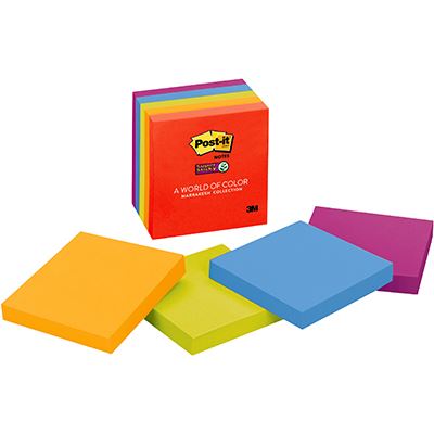 Image for POST-IT 654-5SSAN SUPER STICKY NOTES 76 X 76MM MARRAKESH PACK 5 from Chris Humphrey Office National