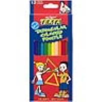 texta triangular coloured pencils 2.9mm pack 12