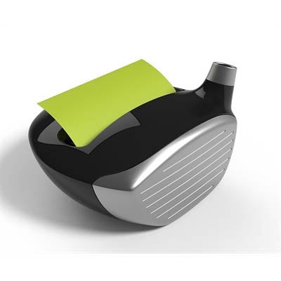 Image for POST-IT GOLF DISPENSER BLACK from Chris Humphrey Office National