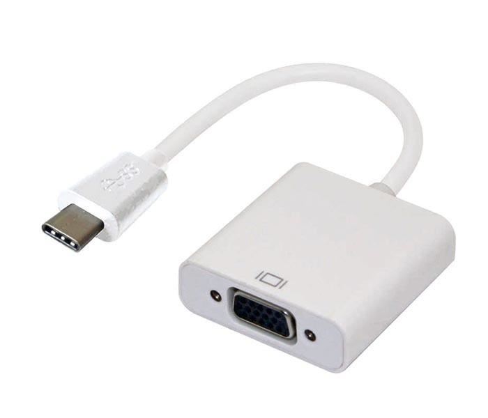 Image for Astrotek Thunderbolt USB 3.1 Type C (USB-C) to VGA Adapter Converter Male to Female for Apple Macbook Chromebook Pixel White from Chris Humphrey Office National