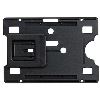 rexel card holders with adjustable pocket clip black pack 10