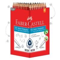 faber-castell junior grip triangular graphite pencil hb single pencil