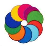 elizabeth richards rainbow rug disks set of 10