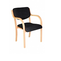 woodtech arm stackable chair invite charcoal