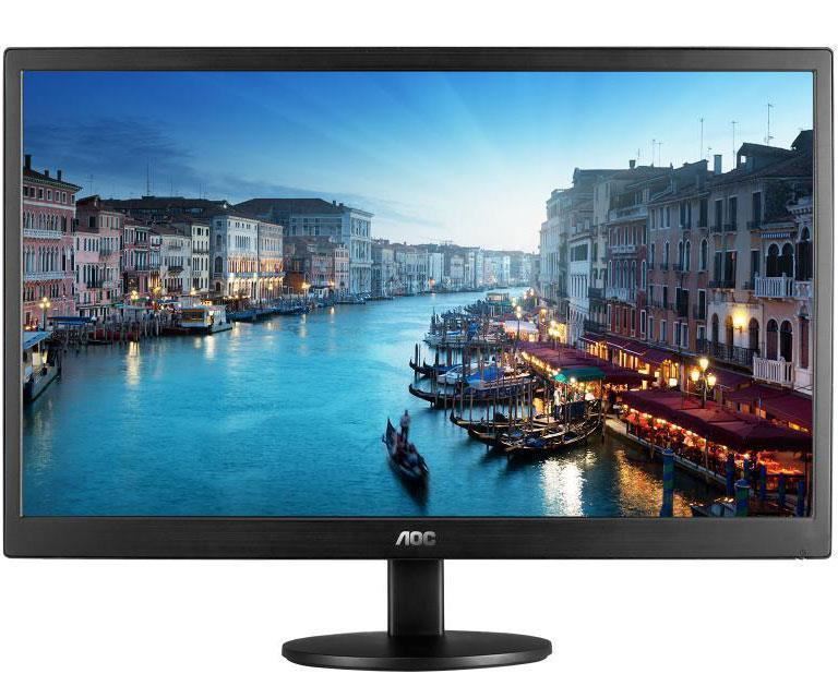 Image for AOC E2470SWH 23.6W" Full HD Monitor - 1MS, DVI, VGA, HDMI, Speakers, 3 Year Warranty, Wall Mountable from Connelly's Office National