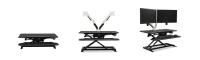 vertilift pro - electric height adjustable desk riser (white) (convert any desk to electric height adjustable)