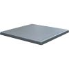 alexi stainless steel 600mm round table base with gentas square 700 x 700mm anthracite look duratop