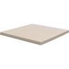 alexi stainless steel 600mm round table base with gentas square 600 x 600mm light beech look duratop