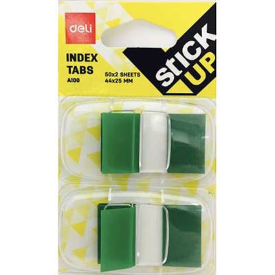 Image for DELI STICK UP FLAGS GREEN PACK 100 from Darwin Business Machines Office National
