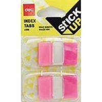deli stick up flags pink pack 100