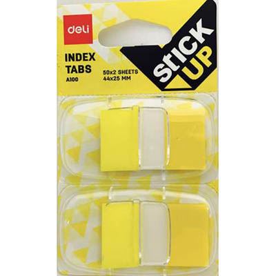 Image for DELI STICK UP FLAGS YELLOW PACK 100 from Darwin Business Machines Office National