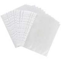 deli economy sheet protector a4 clear pack 100