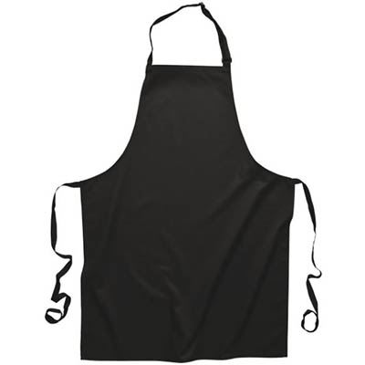 Image for BBQ POLYCOTTON BIB APRON BLACK from Discount Office National