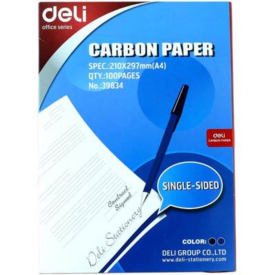 Image for DELI CARBON PAPER A4 BOX 100 from Discount Office National