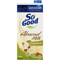 so good uht unsweetened almond milk 1 litre