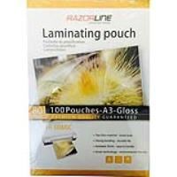 razorline laminating pouch 125 micron a4 clear pack 100