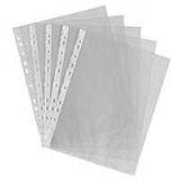 deli heavy duty sheet protector 80 micron a4 clear pack 100