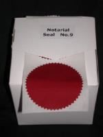 notarial seal no.9 (58mm) box 100