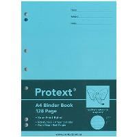 protext binder book a4 stapled ruled 8mm 192 page cow assorted