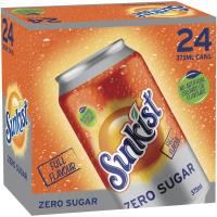 sunkist zero sugar can 375ml carton 24