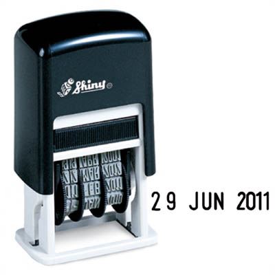 Image for STAEDTLER SHINY 9S400 SELF INKING DATE STAMP BLACK 4MM from Ezi Office Supplies Gold Coast Office National