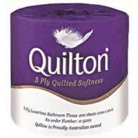 quilton toilet tissue single roll 190 sheets 3 ply