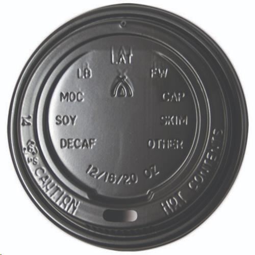 Image for HUHTAMAKI 8 OZ COFFEE CUP LIDS BLACK SLEEVE 50 from Stationery Store Online - Office National