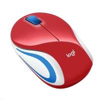 logitech m187 wireless mouse red