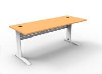 rapid span open desk 1200x700 whiye frame beech top