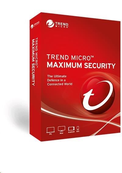 Image for TREND MICRO MAXIMUM SECURITY 1-5 DEVICES 12 MONTHS from Stationery Store Online - Office National