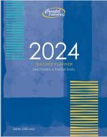 createl teacher diary secondary 6 period daily 2024