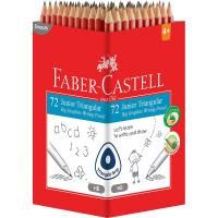 faber-castell junior triangular grip graphite pencil hb